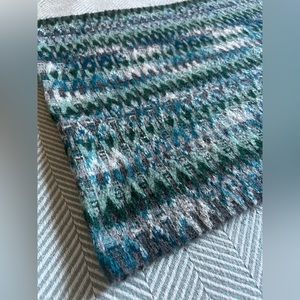 Missoni Scarf with Zig Zag Design, Mohair Infinity Tube Scarf, Made in Italy